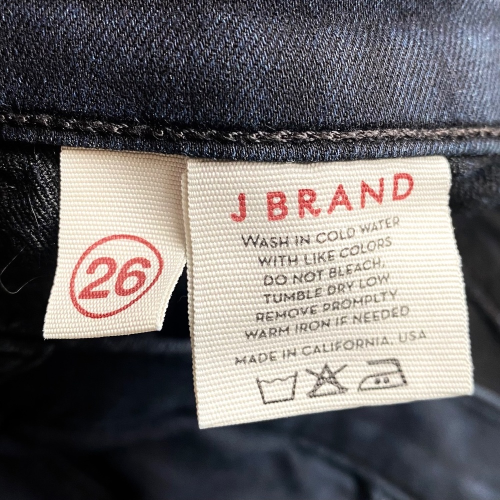 Lot Of 5 Pairs J Brand Women's Sz 26 Stretch Dark Blue Super Skinny Jeans Pitch View 5